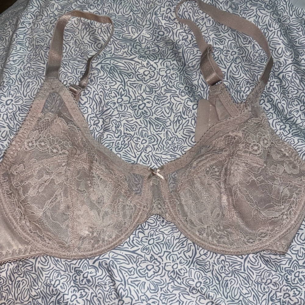 Pink Lace Full Coverage Minimizer Bra